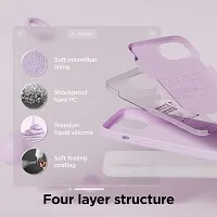 Imperium Silicone Back Case for Apple iPhone 15 Plus |Liquid Silicone| Thin, Slim, Soft Rubber Gel Case | Raised Bezels for Extra Protection of Camera  Screen (Lilac).-thumb2