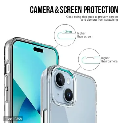 Imperium Back Cover for iPhone 15 | Ultra Hybrid Clear Space Case | Hard Back  Soft Bumper | Raised Bezels for Extra Protection of Screen  Camera (Crystal Clear).-thumb2