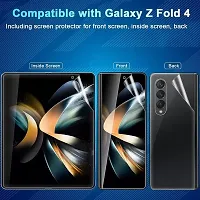 Imperium HD Clear Screen Protector (Full Covered Outer + Inside TPU Film + Back Panel) designed for Samsung Galaxy Fold 4 5G - Transaprent-thumb1