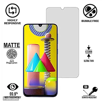 Imperium Frosted Matte Finish (Anti -Scratch) Tempered Glass Screen Protector for Samsung Galaxy M31 Galaxy M31 Prime Edition-thumb2