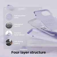 Imperium Silicone Back Case for Apple iPhone 15 Plus |Liquid Silicone| Thin, Slim, Soft Rubber Gel Case | Raised Bezels for Extra Protection of Camera  Screen (Lavender).-thumb2