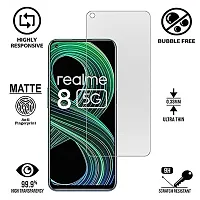 Imperium Frosted Matte Finish (Anti -Scratch) Tempered Glass Screen Protector for Realme 8 5G  Realme 8s 5G-thumb1