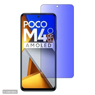 Imperium Anti Blue Light (Blue Light Resistant to Protect your Eyes) Tempered Glass Screen Protector for Poco M4 Pro 4G.