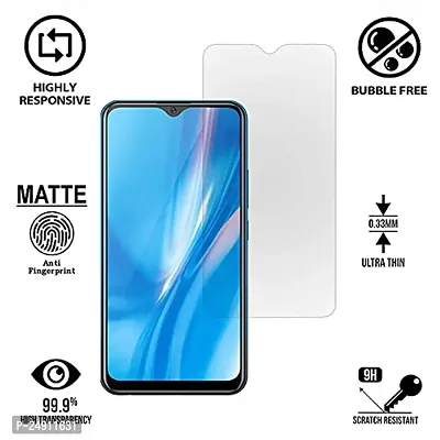 Imperium Frosted Matte Finish (Anti -Scratch) Tempered Glass Screen Protector for Vivo Y11-thumb2