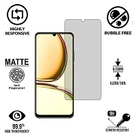 Imperium Frosted Matte Finish (Anti-Scratch) Tempered Glass Screen Protector for Realme C53.-thumb1