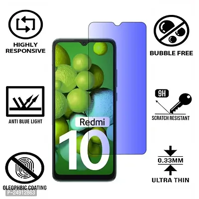 Imperium Anti Blue Light (Blue Light Resistant to Protect your Eyes) Tempered Glass Screen Protector for Redmi 10.-thumb2