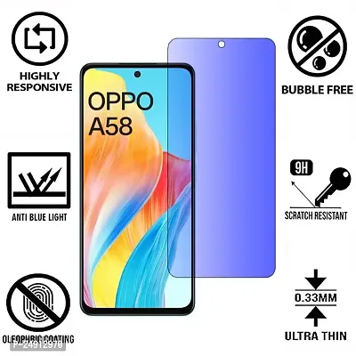 Imperium Anti Blue Light (Blue Light Resistant to Protect your Eyes) Tempered Glass Screen Protector for OPPO A58.-thumb2