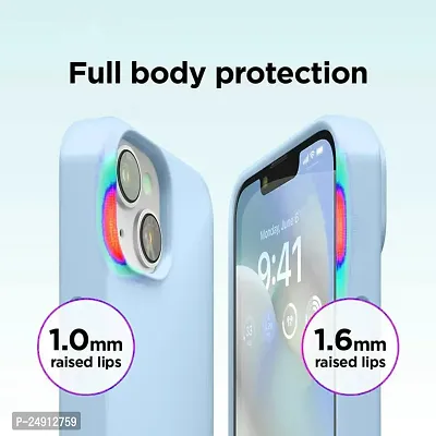 Imperium Silicone Back Case for Apple iPhone 13 |Liquid Silicone| Thin, Slim, Soft Rubber Gel Case | Raised Bezels for Extra Protection of Camera  Screen (Light Blue).-thumb4