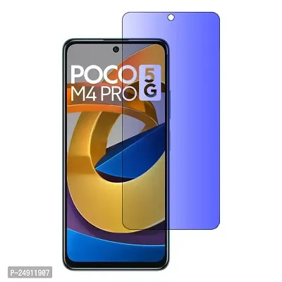 Imperium Anti Blue Light (Blue Light Resistant to Protect your Eyes) Tempered Glass Screen Protector for Poco M4 Pro 5G.-thumb0