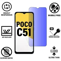 Imperium Anti Blue Light (Blue Light Resistant to Protect your Eyes) Tempered Glass Screen Protector for Poco C51.-thumb3