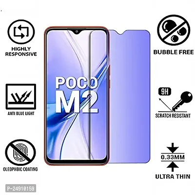 Imperium Anti Blue Light (Blue Light Resistant to Protect your Eyes) Tempered Glass Screen Protector compatible for POCO M2  M2 Reloaded-thumb2