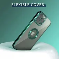 Imperium Clear Back Case for Apple iPhone 13 Pro Max [Never Yellow] Luxury Electroplating Protective Slim Thin Cover with Camera Lens Protector Design Compatible for Apple iPhone 13 Pro Max - Green.-thumb3