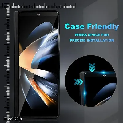 Imperium HD Clear Tempered Glass Screen Protector designed for Samsung Galaxy Fold 4 5G - Transaprent-thumb3