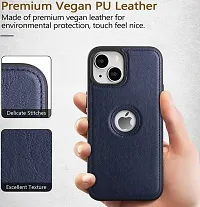 Imperium Leatherette Back Case for Apple iPhone 14 Pro (with Logo Cut) Compatible for Apple iPhone 14 Pro - Blue-thumb2