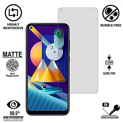 Imperium Frosted Matte Finish (Anti -Scratch) Tempered Glass Screen Protector for Samsung Galaxy M11-thumb2