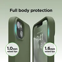 Imperium Silicone Back Case for Apple iPhone 13 |Liquid Silicone| Thin, Slim, Soft Rubber Gel Case | Raised Bezels for Extra Protection of Camera  Screen (Khaki Green).-thumb3