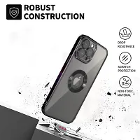 Imperium Clear Back Case for Apple iPhone 12 Pro [Never Yellow] Luxury Electroplating Protective Slim Thin Cover with Camera Lens Protector Design Compatible for Apple iPhone 12 Pro - Black.-thumb4