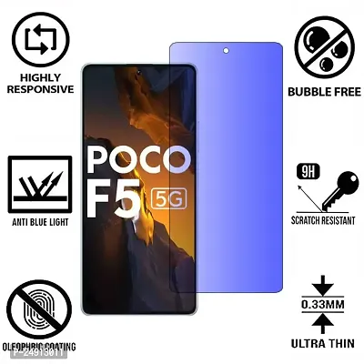 Imperium Anti Blue Light (Blue Light Resistant to Protect your Eyes) Tempered Glass Screen Protector for Poco F5.-thumb2