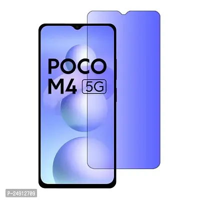 Imperium Anti Blue Light (Blue Light Resistant to Protect your Eyes) Tempered Glass Screen Protector for Poco M4 5G.