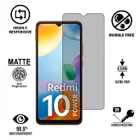 Imperium Frosted Matte Finish (Anti-Scratch) Tempered Glass Screen Protector for Redmi 10 Power.-thumb1