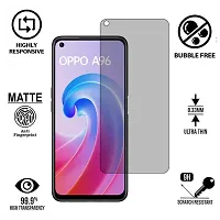 Imperium Frosted Matte Finish (Anti -Scratch) Tempered Glass Screen Protector for OPPO A96-thumb1