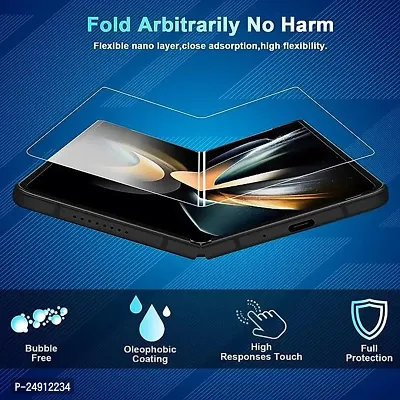 Imperium HD Clear Screen Protector (Full Covered Outer + Inside TPU Film + Back Panel) designed for Samsung Galaxy Fold 4 5G - Transaprent-thumb5