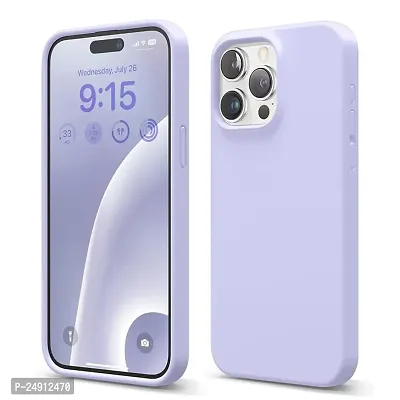 Imperium Silicone Back Case for Apple iPhone 15 Pro Max |Liquid Silicone| Thin, Slim, Soft Rubber Gel Case | Raised Bezels for Extra Protection of Camera  Screen (Lavender).