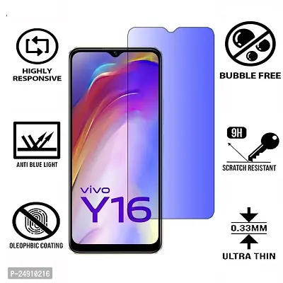 Imperium Anti Blue Light (Blue Light Resistant to Protect your Eyes) Tempered Glass Screen Protector for Vivo Y16-thumb2