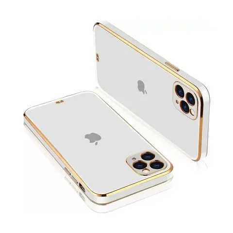 Imperium Chrome Plated Transparent Silicone Back Cover for Apple iPhone 11 Pro Max.