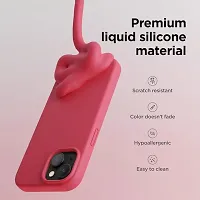 Imperium Silicone Back Case for Apple iPhone 15 |Liquid Silicone| Thin, Slim, Soft Rubber Gel Case | Raised Bezels for Extra Protection of Camera  Screen (Brick Red).-thumb1