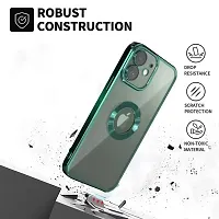 Imperium Clear Back Case for Apple iPhone 12 [Never Yellow] Luxury Electroplating Protective Slim Thin Cover with Camera Lens Protector Design Compatible for Apple iPhone 12 - Green.-thumb4