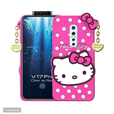 Imperium 3D Hello Kitty Soft Rubber-Silicon Back Cover for Vivo V17 Pro-thumb0