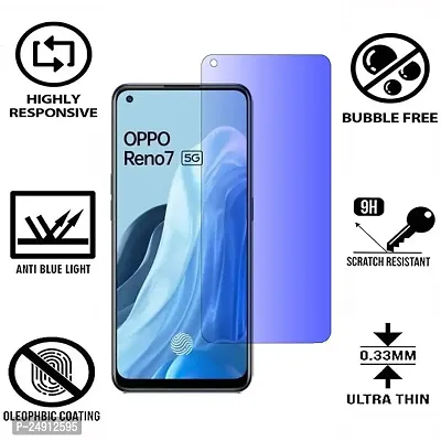 Imperium Anti Blue Light (Blue Light Resistant to Protect your Eyes) Tempered Glass Screen Protector for OPPO Reno 7 5G-thumb2