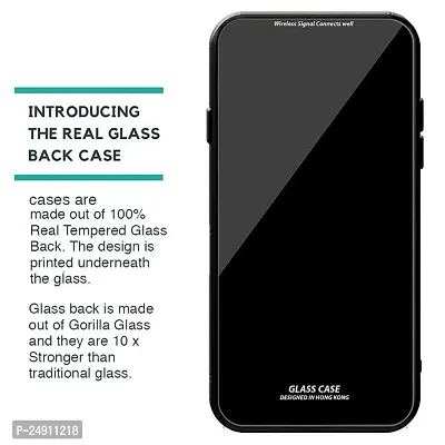 Imperium Toughened Glossy Hybrid Back Case for Samsung Galaxy M30s (Tempered Glass Back Panel + TPU Frame) Compatible for Samsung Galaxy M30s - Black.-thumb3