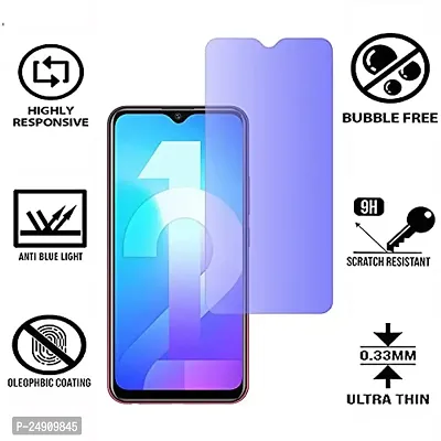 Imperium Anti Blue Light (Blue Light Resistant to Protect your Eyes) Tempered Glass Screen protector for Vivo Y12-thumb2