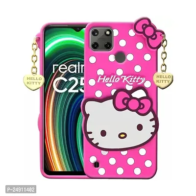 Imperium 3D Hello Kitty Soft Rubber-Silicon Back Cover for Realme C25Y