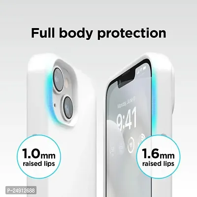 Imperium Silicone Back Case for Apple iPhone 13 |Liquid Silicone| Thin, Slim, Soft Rubber Gel Case | Raised Bezels for Extra Protection of Camera  Screen (White).-thumb4