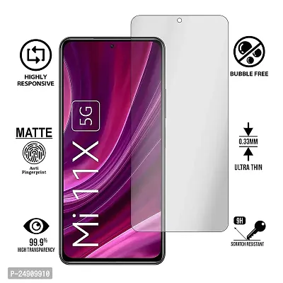 Imperium Matte Finish (Anti-Scratch, Frosted look) Tempered Glass Screen Protector for MI 11X,  MI 11X Pro-thumb2