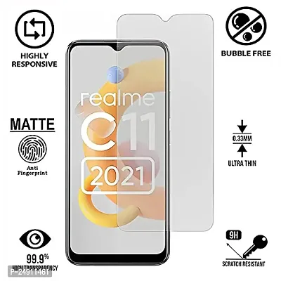 Imperium Frosted Matte Finish (Anti -Scratch) Tempered Glass Screen Protector for Realme C11  Realme C11 2021-thumb2