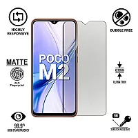 Imperium Frosted Matte Finish (Anti -Scratch) Tempered Glass Screen Protector compatible for POCO M2  M2 Reloaded-thumb1