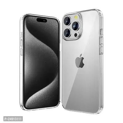 Imperium Back Case for iPhone 15 Pro Max| Non-Yellowing | Military-Grade Protective Case | Hard Back  Soft Bumper | Raised Bezels for Extra Protection of Camera  Screen (Liquid Crystal Clear).