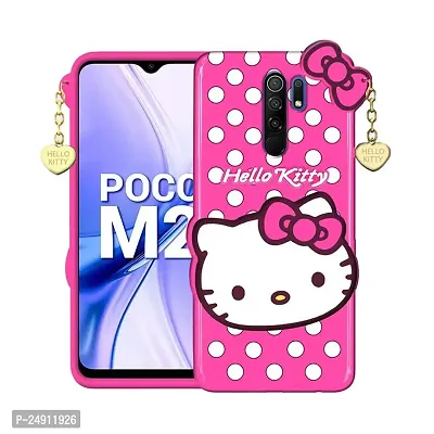 Imperium 3D Hello Kitty Soft Rubber-Silicon Back Cover for Poco M2  Poco M2 Reloaded