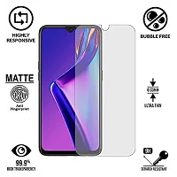 Imperium Frosted Matte Finish (Anti -Scratch) Tempered Glass Screen Protector for Oppo A12-thumb1