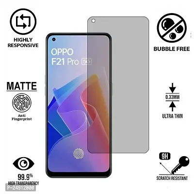 Imperium Frosted Matte Finish (Anti -Scratch) Tempered Glass Screen Protector for OPPO F21 Pro 5G-thumb2