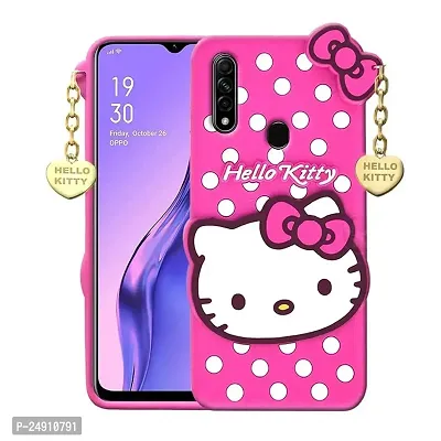 Imperium 3D Hello Kitty Soft Rubber-Silicon Back Cover for Oppo A31