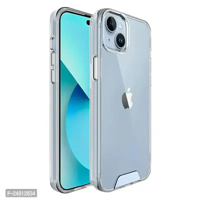 Imperium Back Cover for iPhone 15 Plus | Ultra Hybrid Clear Space Case | Hard Back  Soft Bumper | Raised Bezels for Extra Protection of Screen  Camera (Crystal Clear).