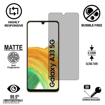 Imperium Frosted Matte Finish (Anti-Scratch) Tempered Glass Screen Protector for Samsung Galaxy A33 5G-thumb2