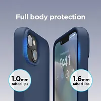 Imperium Silicone Back Case for Apple iPhone 13 |Liquid Silicone| Thin, Slim, Soft Rubber Gel Case | Raised Bezels for Extra Protection of Camera  Screen (Navy Blue).-thumb3