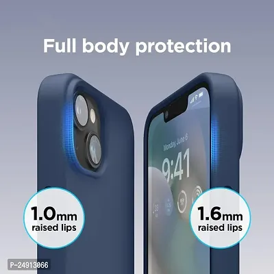 Imperium Silicone Back Case for Apple iPhone 13 |Liquid Silicone| Thin, Slim, Soft Rubber Gel Case | Raised Bezels for Extra Protection of Camera  Screen (Navy Blue).-thumb4