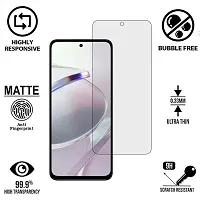 Imperium Frosted Matte Finish (Anti-Scratch) Tempered Glass Screen Protector for Redmi 12 5G.-thumb1